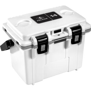 PELICAN COOLERS IM 14 QUART - WHITE/GRAY W/DRY STORAGE - 14 Quart Pelican Cooler