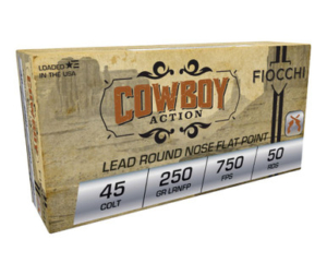 Fiocchi 45 Colt Ammunition FI45LCCA 250 Grain Lead Round Nose Flat Point 50 rounds - 45 Colt 250gr LRN