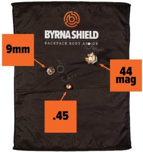 BYRNA SHIELD FLEXIBLE LEVEL - IIIA BACKPACK INSERT 10"X12" - level IIIA backpack insert