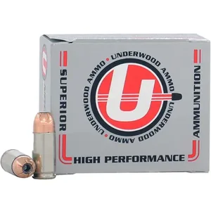 UNDERWOOD 9MM LUGER +P+ 124GR - JHP 20RD 10BX/CS