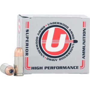 UNDERWOOD 9MM LUGER 115GR JHP - 20RD 10BX/CS