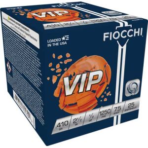 FIOCCHI VIP 410 2.5" 1/2OZ - #7.5 1250FPS 250RD CASE LOT - 410 #7.5 250RD
