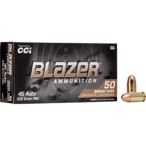 CCI BLAZER BRASS 45 ACP 230GR - FMJ 50RD 20BX/CS