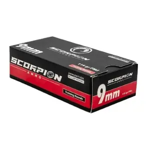 SCORPION 9MM LUGER - 115GR FMJ-RN 50RD 20BX/CS