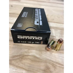 Ammo Incorporated 40 S&W 180 Grain Total Metal Coating AI40180TMC-A50 50 Rounds