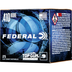 FEDERAL TOP GUN 410 2.5" 1/2OZ - #8 1330FPS 250RD CASE LOT - 410 Top Gun #8