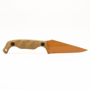 Stroup Knives Bravo 5 FDE Cerakote G10 Grip - OD - Bravo 5 FDE