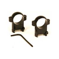 BURRIS HIGH 1" ZEE RINGS BLK - High 1" Zee Rings