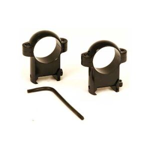 BURRIS HIGH 1" ZEE RINGS BLK - High 1" Zee Rings