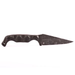 Stroup Knives Bravo 5 Acid Etched G10 Grip - Black - Bravo 5 Acid Etched