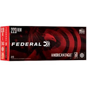 FED AM EAGLE 223 REM 50GR JHP 20/500 - 223 Rem 50gr JHP