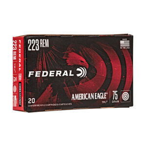 FED AM EAGLE 223 REM 75GR TMJ 20/500 - 223 75gr TMJ