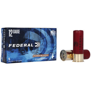 FED PWRSHK 12GA 2.75 12P 00BCK 5/250 - 12ga 00 Buckshot