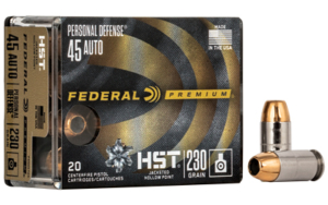 FED PRM HST 45ACP 230GR JHP 20/200 - 45 ACP HST 230gr