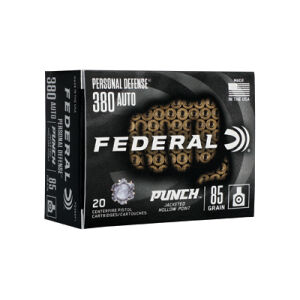 FED PD PUNCH 380AUTO 85GR JHP 20/200 - 380 Auto Punch