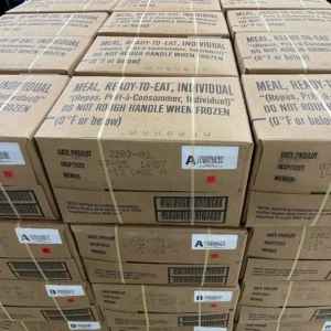 Mil MRE Meals 12-ct Case - wornick mre case