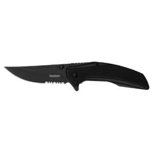 KERSHAW OUTRIGHT BLK SERR 3" BLK/PVD - Kershaw Outright Black Serrated