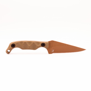 Stroup Knives Mini FDE Cerakote G10 Grip - OD - Stroup Mini FDE