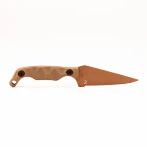 Stroup Knives Bravo 5 FDE Cerakote G10 Grip - OD - Stroup Bravo 5