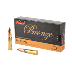 PMC BRNZ 7.62X39 123GR FMJ 20/500 - PMC 7.62x39 123gr