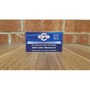 Prvi PPU 300 AAC Blackout Ammunition PP300BH 125 Grain Hollow Point Boat Tail 20 Rounds - PP300BH Ammo