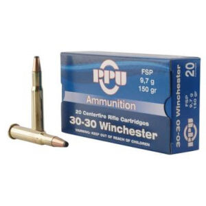 Prvi PPU 30-30 Winchester Ammunition PP30301 150 Grain Flat Soft Point 20 Rounds - PPU 30-30 150gr FSP