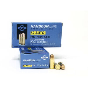 Prvi PPU 32 ACP Ammunition PPH32AF 71 Grain Full Metal Jacket 50 Rounds - 32 ACP FMJ 71gr