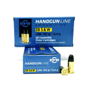 Prvi PPU 38 S&W Ammunition PPH38SW 145 Grain Lead Round Nose 50 Rounds - PPU 38 LRN Ammo