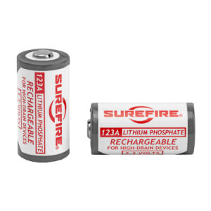 SUREFIRE LFP 123A RECHARGE BATT 2PK - SureFire LFP 123A 2PK