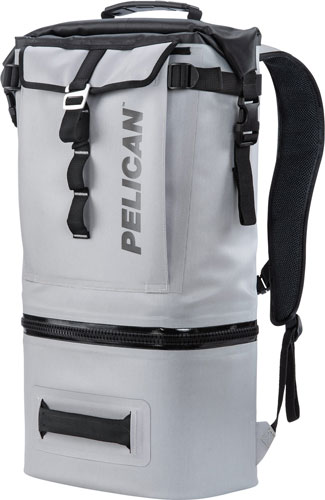 PELICAN SOFT COOLER BACKPACK - COMPRESSION MOLDED GREY - Grey Pelican Backpack Cooler