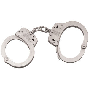 S&W 100 HANDCUFFS NICKEL - Smith & Wesson Model 100 Nickel