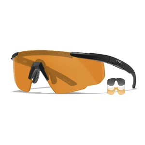 Wiley X SABER ADVANCED GREY/CLEAR/RUST/MATTE BLACK FRAME - Wiley X Saber Advanced