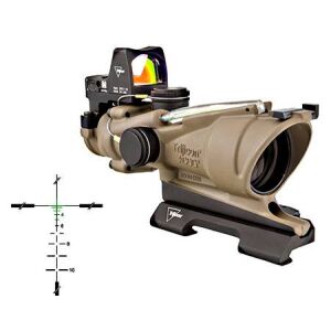 TRIJICON ACOG 4X32 FDE BAL GREEN 5.56MM - Trijicon ACOG 4x32 Green
