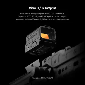 Osight R Micro T1/T2 Footprint Enclosed Red Dot Sight with Multi-Reticle System - OSight R red dot