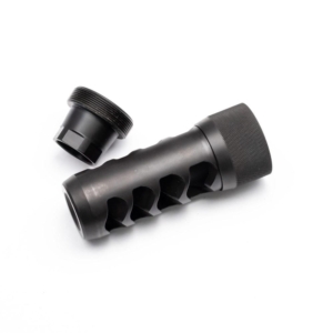 Area 419 Sidewinder Magnum Self Timing Muzzle Brake 357 cal Black Nitride 5/8-24 - Sidewinder Magnum 357