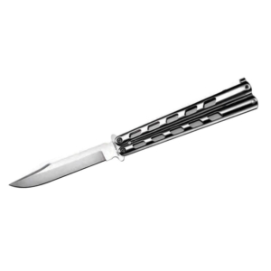 Cold Steel Arc Angel Balisong Knife 4-1/2" Clip Point Blade Silver - Arc Angel Balisong