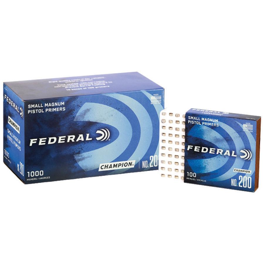 Federal Premium Champion Centerfire Primers Mag Small Pistol 1000/ct - Small Pistol Magnum Primers