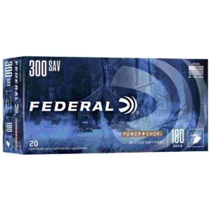 Federal Power-Shok Rifle Ammunition .300 Savage 180 gr SP 2350 fps - 20/ct - .300 Savage 180gr SP