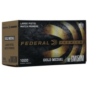 Federal Gold Medal Centerfire Large Pistol Match Primer 1000/ct - Large Pistol Match Primers