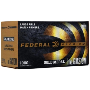 Federal Premium Gold Medal Centerfire Primers-Large Rifle Match - Large Rifle Match Primers