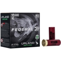 FEDERAL UPLAND STEEL 12GA 2 3/4IN 1 OZ 1330 FPS 7.5 PAPER WAD AMMO 25RD - Upland Steel 7.5