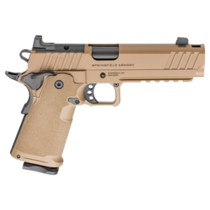 Springfield 1911 DS Prodigy Comp LC Handgun 9mm Luger 10rd Magazines(2) 5" Barrel Coyote Brown Optic Ready - Prodigy Comp LC