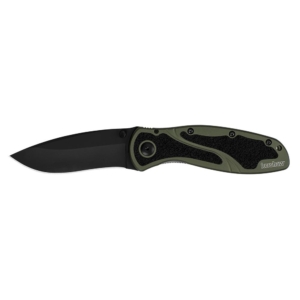 Kershaw Blur Folding Knife 3-2/5" Drop Point Blade Olive Drab - Kershaw Blur Olive Drab
