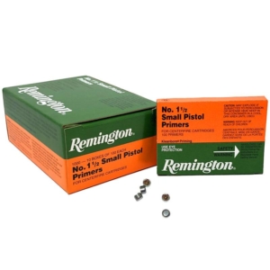 Remington Centerfire Primers-1-1/2 Small Pistol 1000/ct - Small Pistol 1-1/2 Primers