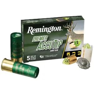 Remington Premier AccuTip Bonded Sabot Slug 12 ga 2 3/4" 385 gr Slug 1850 fps 5/ct - AccuTip sabot slug