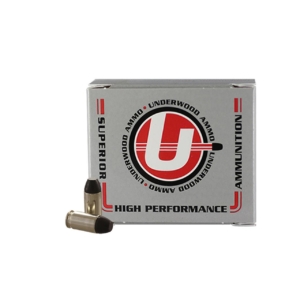 Underwood Flat Nose Black Cherry Coated Handgun Ammunition .380 ACP 100gr FN 975 fps 20/ct - Underwood Black Cherry .380