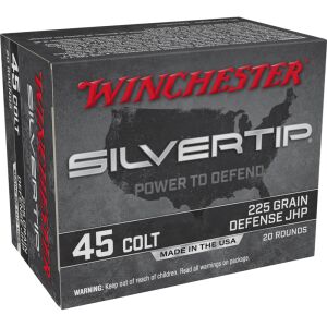 Winchester Silvertip Handgun Ammunition 45 Colt 225 gr. JHP 920 fps 20/ct - 45 Colt Silvertip