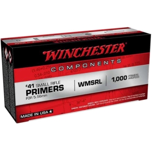 Winchester #41 WMSRL Primers for 5.56 | AR-15 Primers 1000/ct - WMSRL 5.56 Primers