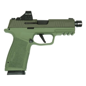 Sig Sauer P365 XMacro Handgun 9mm Luger 17rd Magazines (2) 3.7" Barrel Two Tone Green TB with Optic - P365 XMacro Tacops