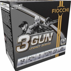 Fiocchi 3 Gun Match Shotshells 12ga 2-3/4" 1oz 1170 fps #7.5  25/ct - Fiocchi 3 Gun Match